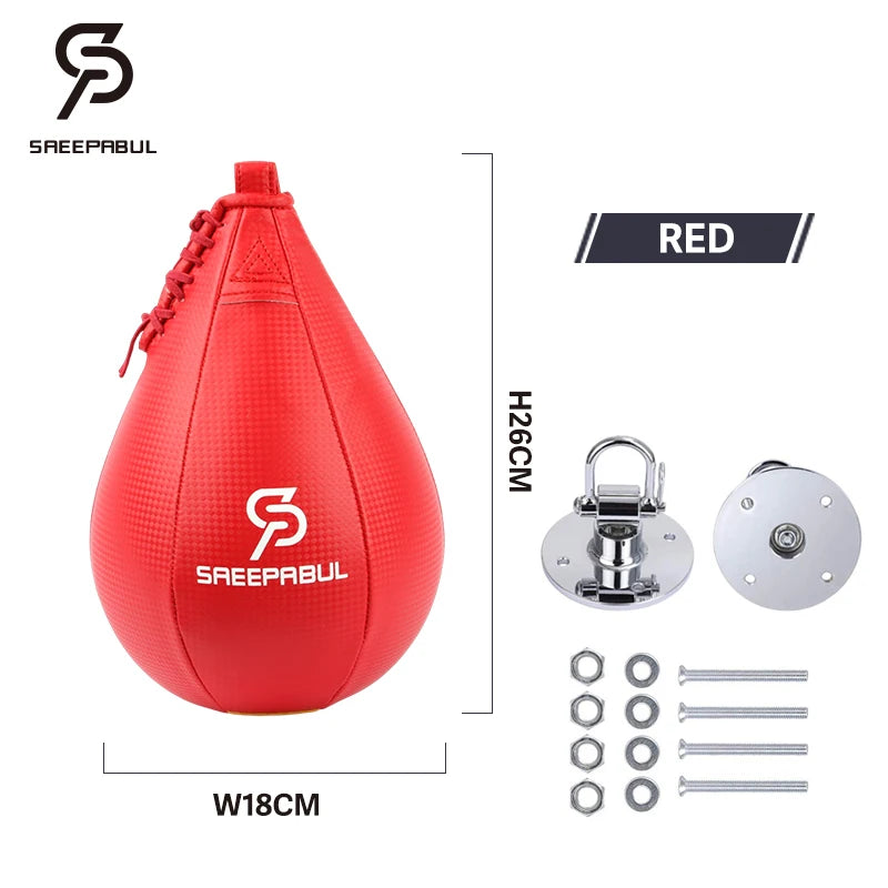 Boxing Pear Shape PU Speed Ball with Swivel Punch Bag Punching Boxeo Speed Bag Punch Fitness Training Ball Gym Exercise Accessor