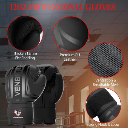 Bag for Adults, 4FT Oxford Heavy Boxing Bag Set, Punching Bag with 12OZ Boxing Gloves, Chains, Hand Wraps, Etc. Suitabl